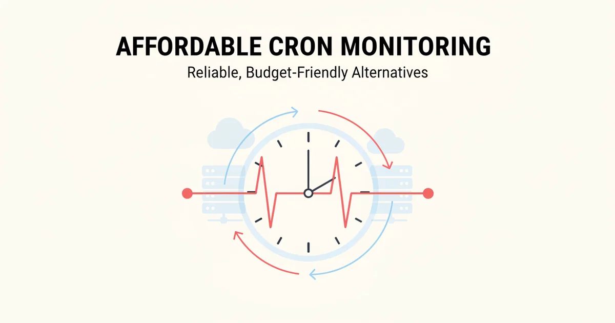 Cheapest cron job monitoring service like Cronitor — illustration
