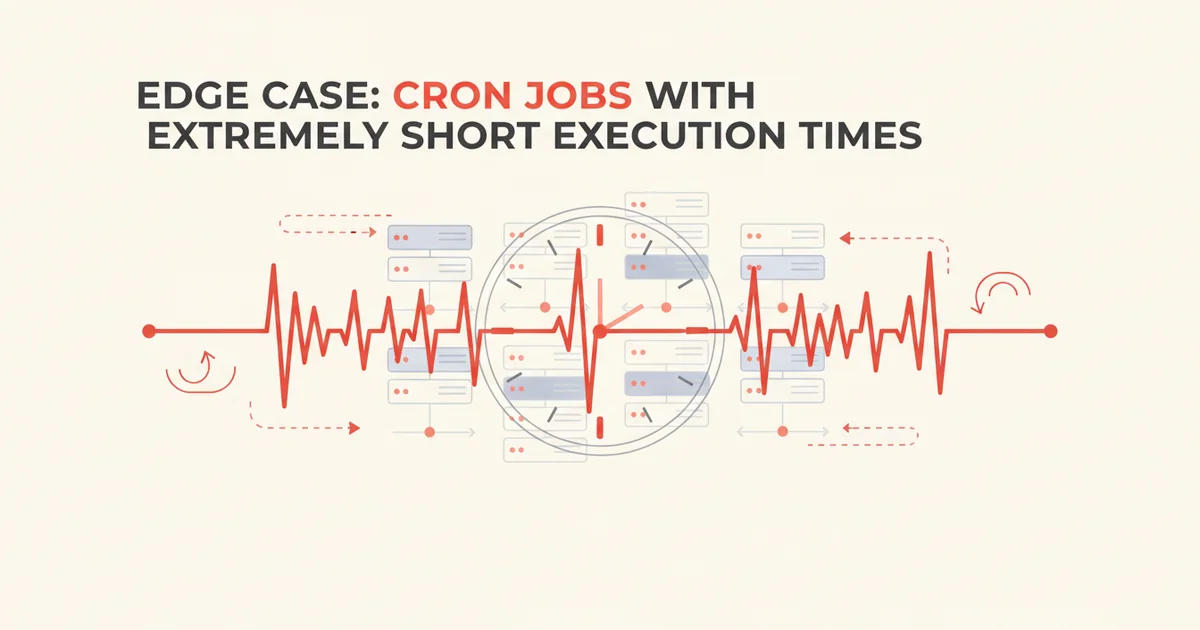 Edge Case: Cron Jobs with Extremely Short Execution Times — illustration
